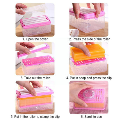 Jabonera Multifuncional Con Rodillos