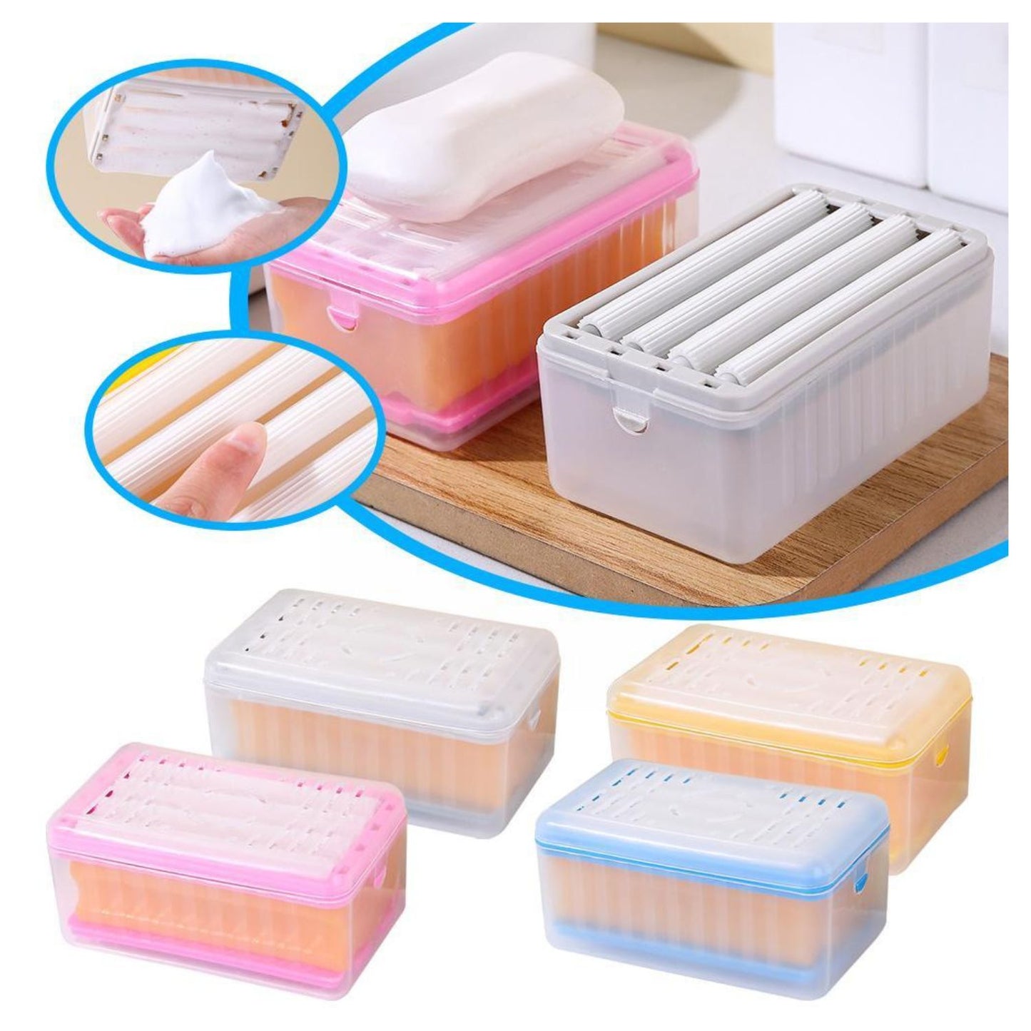 Jabonera Multifuncional Con Rodillos