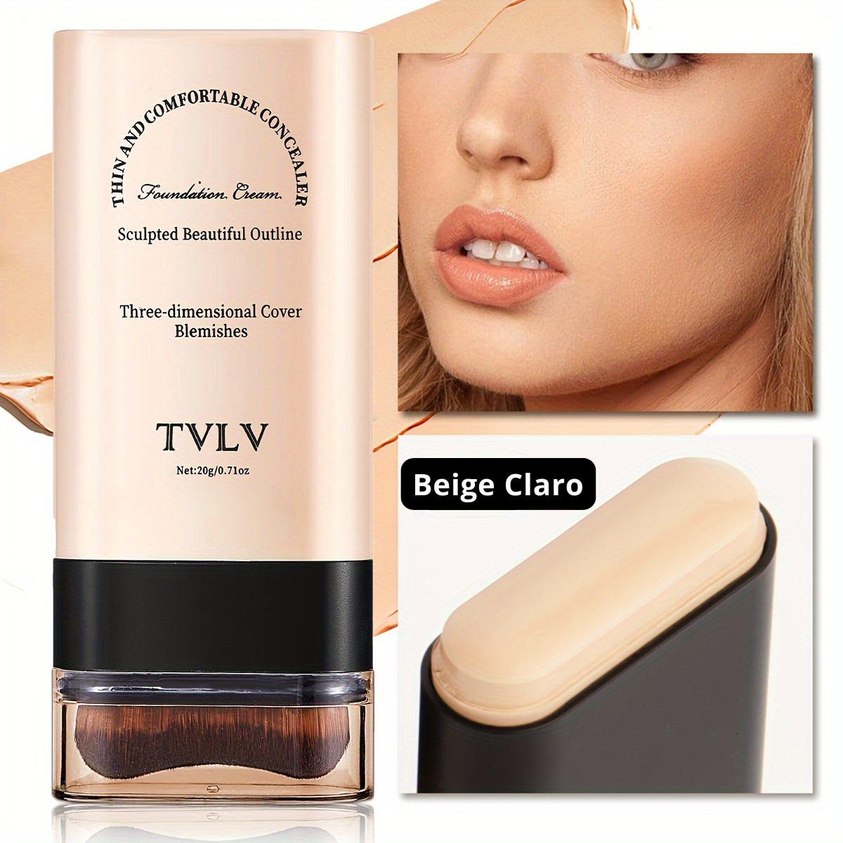 Barra de Maquillaje 2 en 1 (Base + Corrector)