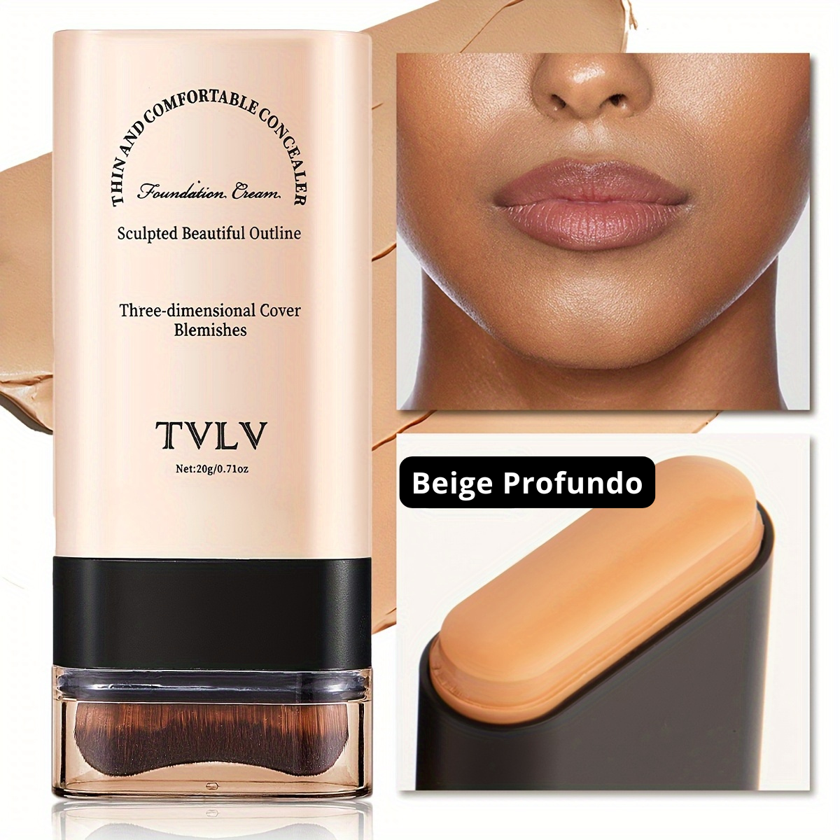 Barra de Maquillaje 2 en 1 (Base + Corrector)