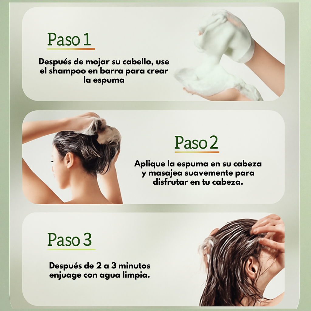 Shampoo en Barra Doble Acción: Crece & Fortalece